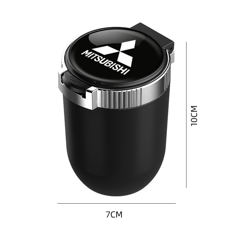 Portable LED Smoke Car Ashtray Cigarette Ash Holds Cup Light Indicator for mitsubishi lancer asx outlander pajero l200 galant