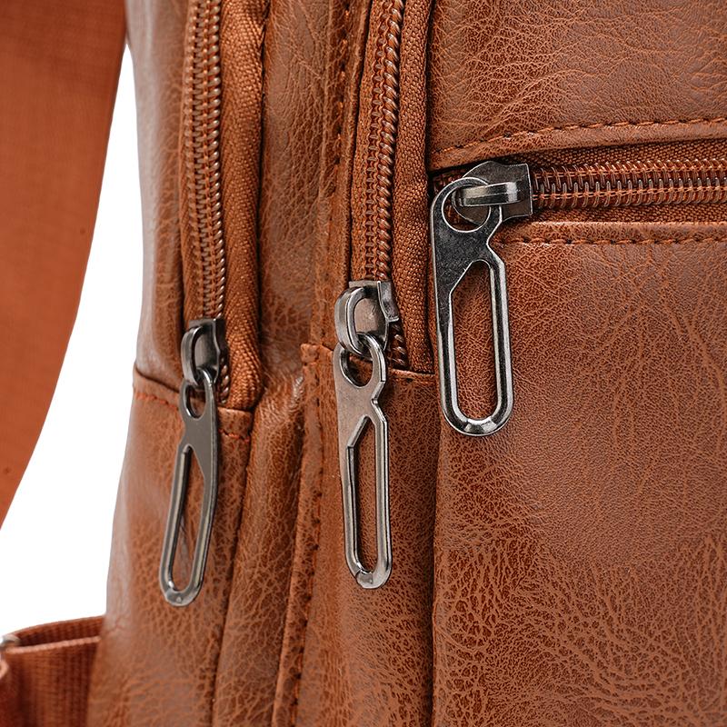 Мужская нагрудная сумка из ПУ, уличная наплечная сумка, сумка через плечо