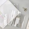 Waterproof PVC Protective Notebook Sleeve for A6 A5 Diary Journal Planner Dustproof Transparent Cover for School Office