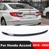 Накладка на задний спойлер багажника Для Honda Accord 2018-  Углеродное волокно Боковой сплиттер-крыло задней двери автомобиля Полоса Аксессуары