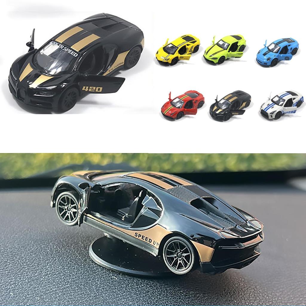 6 стилей украшений для приборной панели,1:43 Украшения для консоли автомобиля, Сплав, Модель автомобиля, Дрифт, Вращающиеся украшения