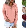 Tooxika New Casual Solid Color Hooded Long Sleeve Top Pocket Drawstring Multicolor Sweatshirt