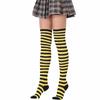1Pair Cotton High Quanlity Cosplay Over Knee Overknee Women Stockings Thigh High Long Popular Striped Cute Sweet Girls Socks  Unique