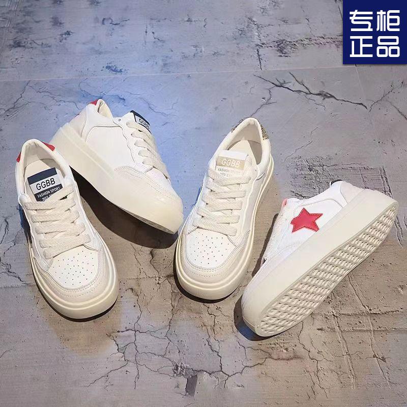 Весна и лето 2024 года, новые универсальные дышащие женские кроссовки на толстой подошве, популярные белые туфли, зарубежные повседневные спортивные кроссовки