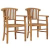 Day and Night - Day and Night Garden Chair 2 Units Solid Teak Wood