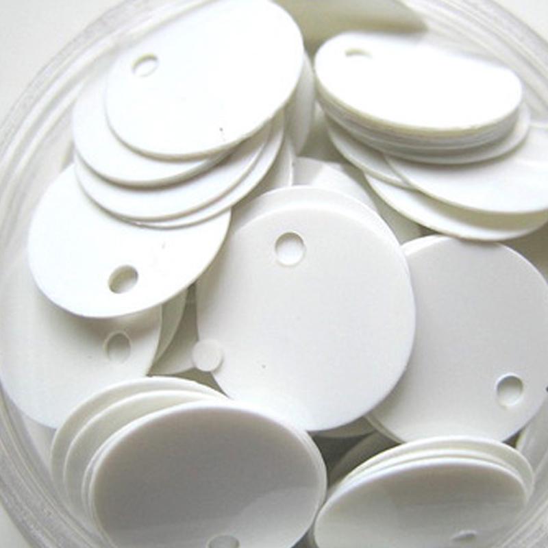 Круглые свободные 16 мм синие блестящие пайетки для шитья, аксессуары для рукоделия с блестками