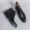 Модная кожаная обувь для мужчин Натуральная кожа Ботинки больших размеров Высококачественные дизайнерские формальные ботинки Повседневные ботинки Модный бизнес