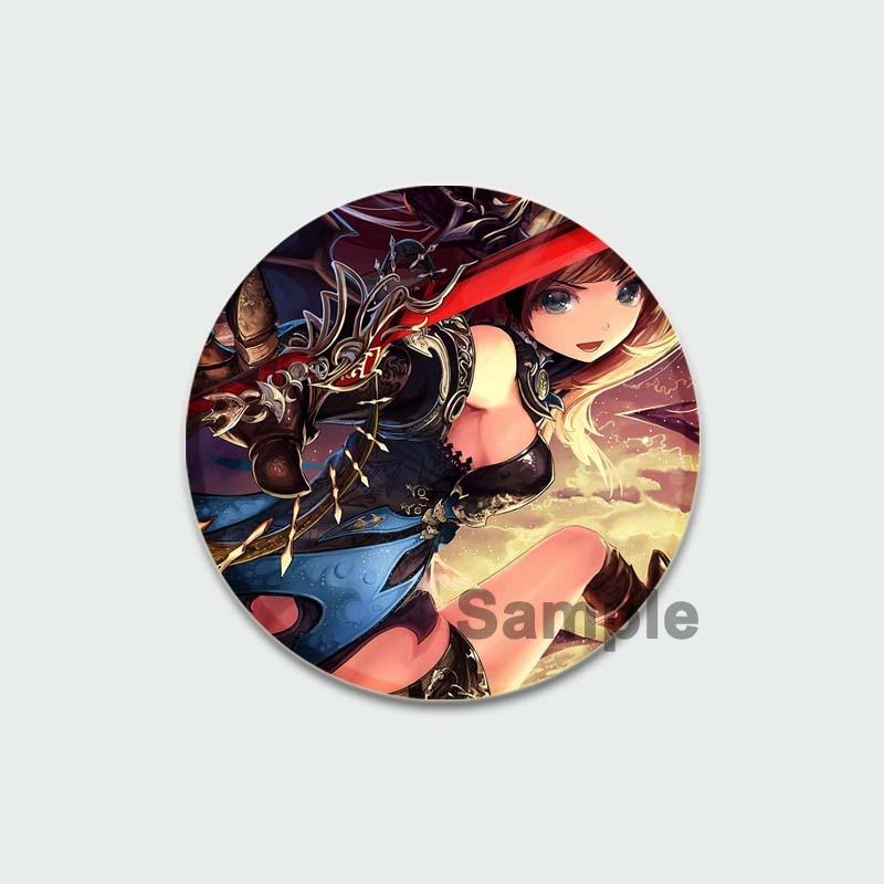 58 мм милая брошь для девочек в стиле аниме 58 мм круглая булавка косплей мультяшные значки для одежды украшение на рюкзак модные ювелирные аксессуары подарки