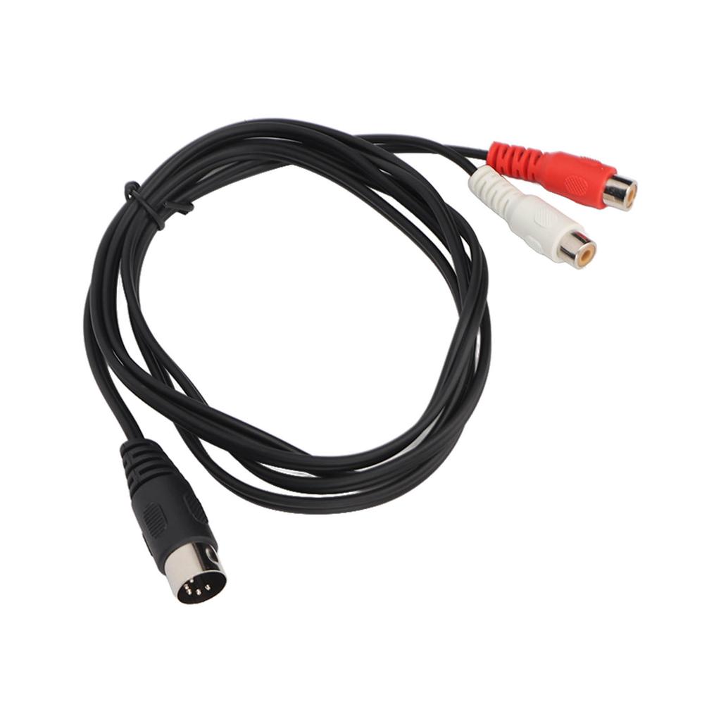 DIN 5PIN Male To 2RCA Female Cable Professional RCA Adapter Cable for Old Sound Equipment 4.9ft