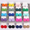 Simple Acrylic Ear Studs Fashion Women Earrings Sweet Candy Color Jewelry