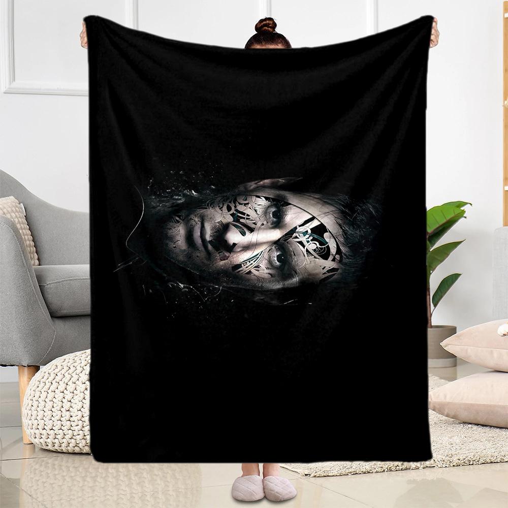 Yellow Stripes Soccer Player Blanket Ultra-Soft Suitable for Sofa Livingroom Office Chair for All Occasions Playful Design