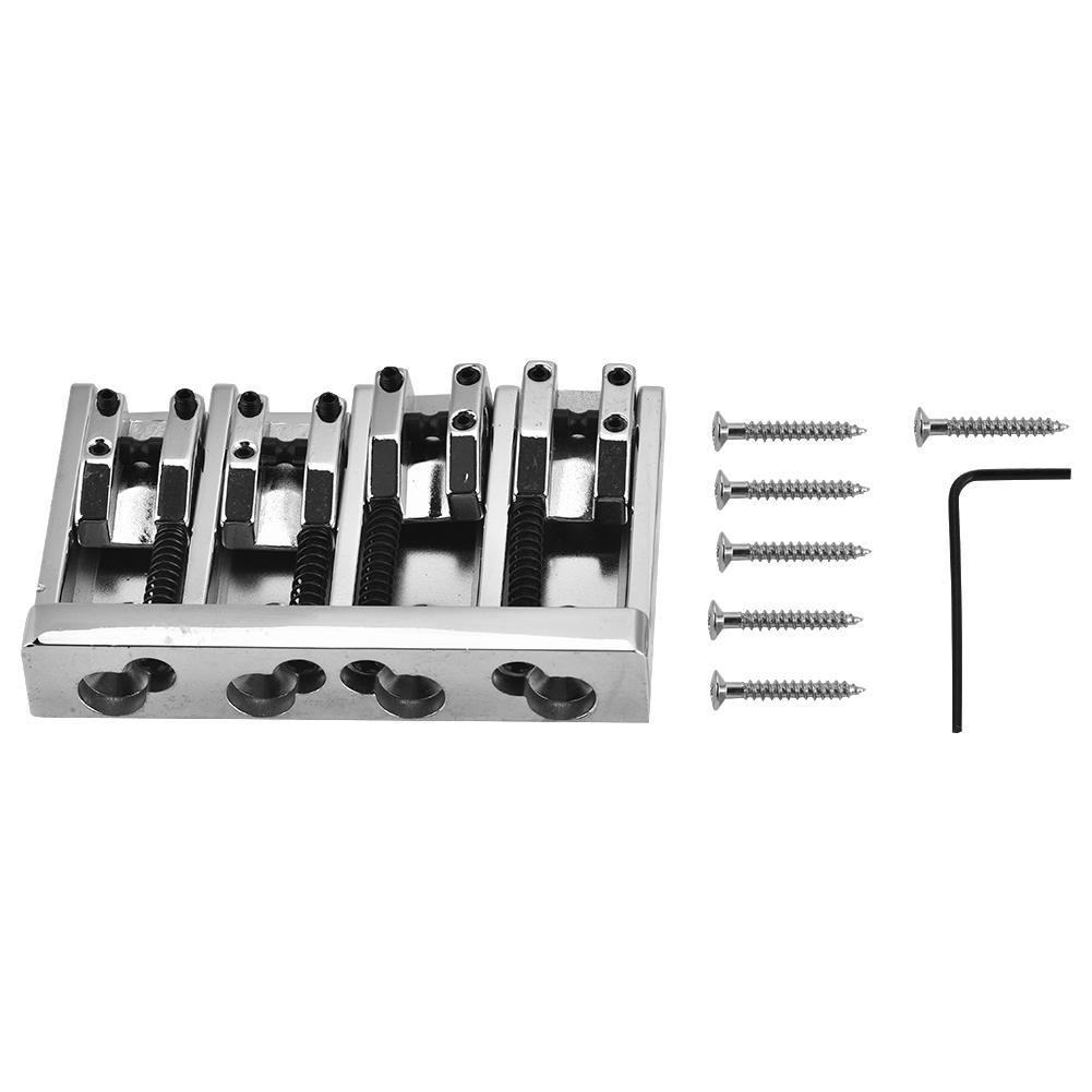 4 Saddle Hardtail 84mm Metal Tailpiece Electric Bass Bridge Replacement Accessory