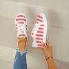 Large Size Low Top Lace Up Canvas Shoes for Women's Cross-border New Color Blocked Casual Board Shoes