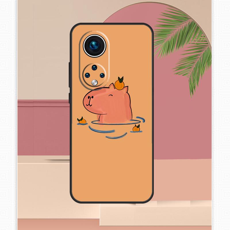 Capybara Spa Case For Huawei P30 Pro P50 P40 P20 Lite P Smart 2019 Nova 5T Honor X8 X7 X9 50 70 Cover