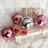 2 шт. Серебристые стаканы-диско-шары 20 унций Party Cups с крышкой и блестящим шаром Коктейльный стакан Пластиковые стаканы Стакан с крышками и соломинками Стаканы-диско-шары
