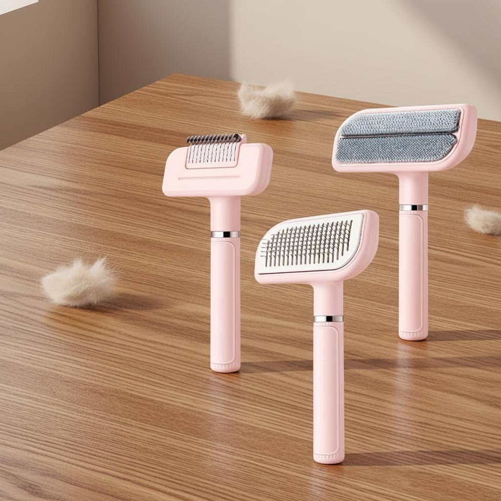 Eco-Friendly Automatic Hair Removal Comb for Cats and Dogs Styling Pet Supplies Brush with Open Knots Pet Hair Removal Brush