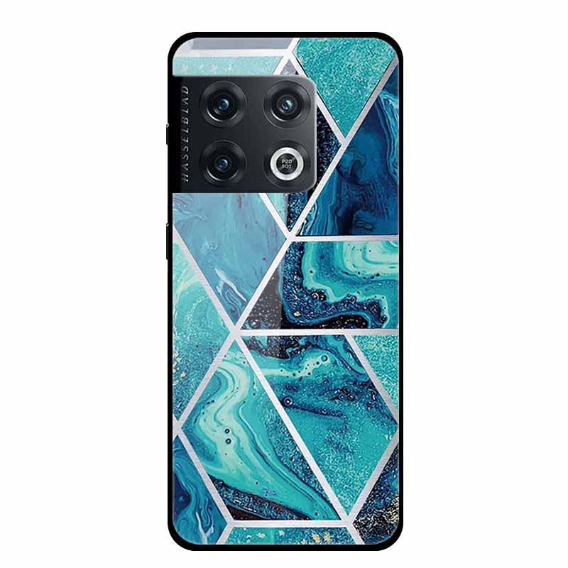 For OnePlus 10 Pro Case Marble Tempered Glass Back Cover Hard Case For OnePlus 10 Pro Shockproof Fundas NE2210 Protective Coque