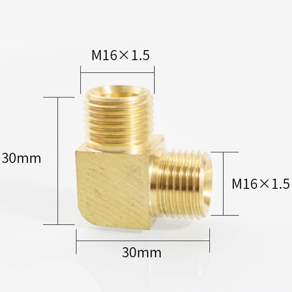 M12 M14 M16 M18 Метрический 1/8" 1/4" 3/8" 1/2" BSP Наружный Угольник 90 градусов Латунный Фитинг Трубопроводный Соединитель Муфта Вода Газ Масло