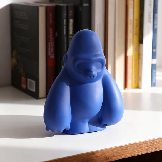 Виниловая фигурка гориллы, современное искусство, украшение для гостиной, художественный вкус, домашний декор, украшение для рабочего стола в детской комнате