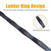 2 Pcs/Set Fashion 5 Rings High Load-Bearing Polyester Rope Reinforced Hammock Strap Camping