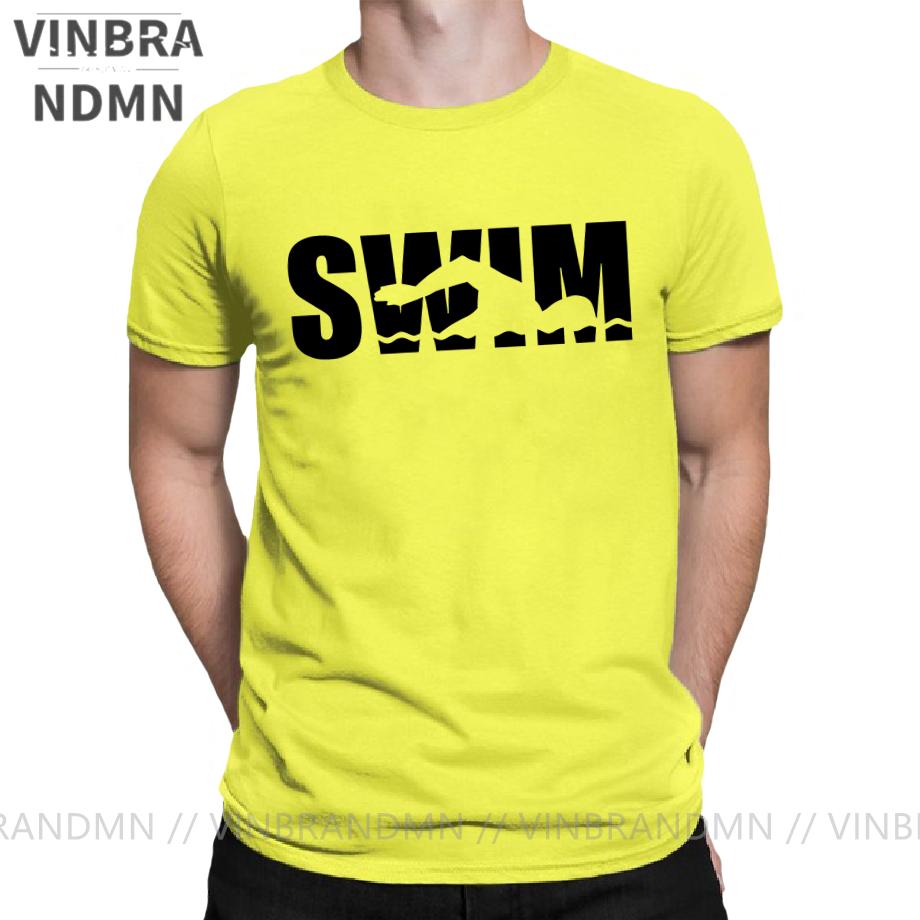 Swim Swimmin Water Sports Tshirt Unisex Novelty Cotton Tees Round Neck Classic Short Sleeve T Shirt Original Clothing