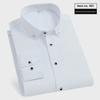 New Men's Long Sleeve Button-Down Shirt: Business Solid Color Korean Slim Fit Professional Casual Wear