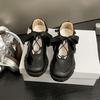 French Inner Heightening Small Heels Sports Ballet Shoes Beautiful Bow Cross Strap Mary Jane Single Shoes Women
