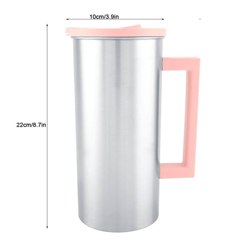 Rustless Steel Kettle Double Wall Insulation Layer Beverage Pot Restaurant Service