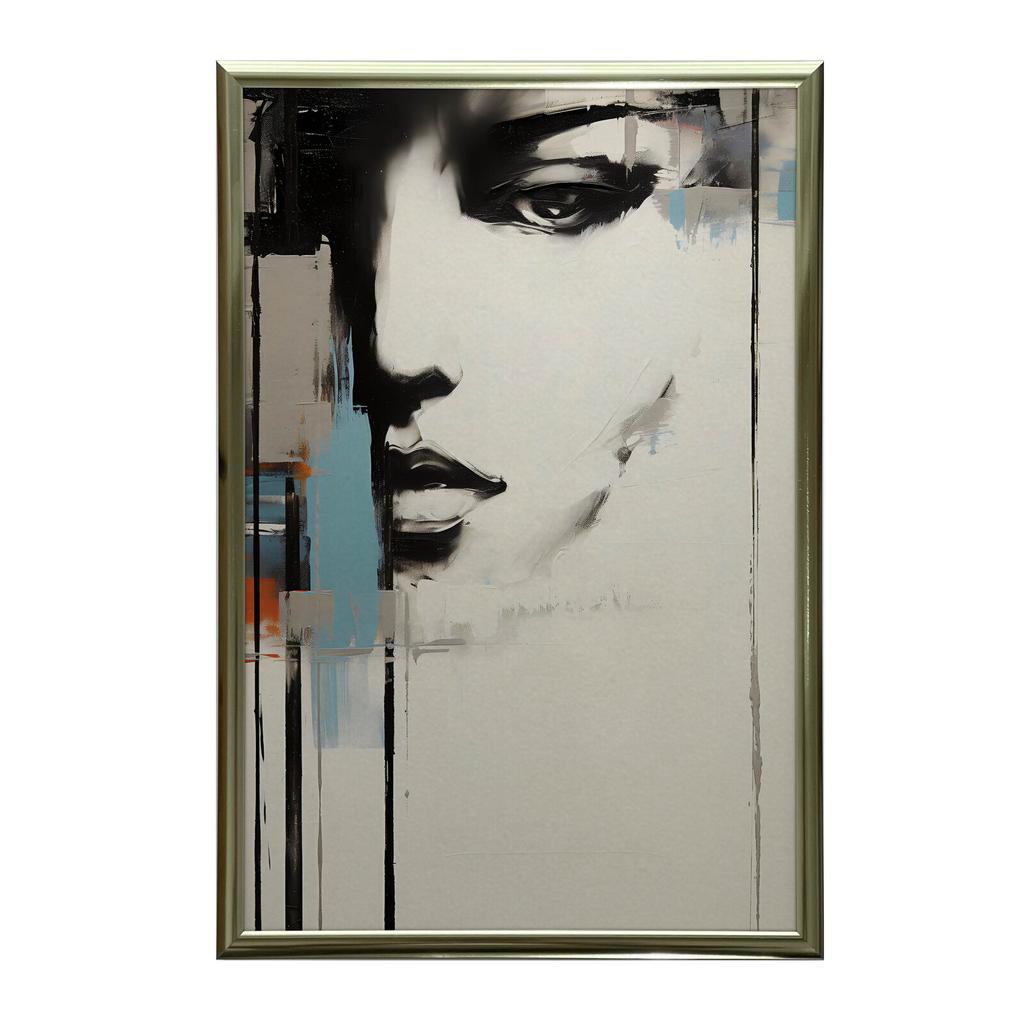 Urban Femininity In Abstraction Urban Femininity In Abstraction, 30X40 Cm, Black Aluminum Frame, 230 Gsm Matte Paper