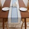 Vintage Table Cover Hand-Knotted Tassel Tablecloth Creative Hollow Out Table Runner  Party