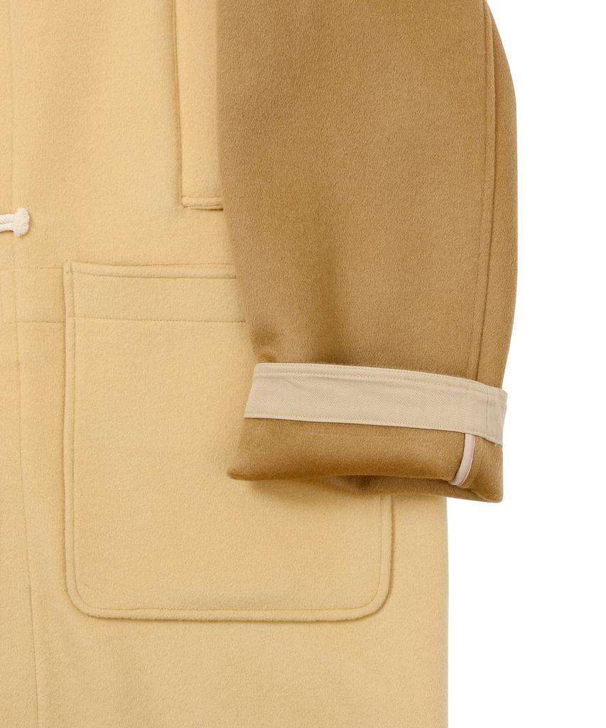 Ajobyajo Oversized Wool Mixed Duffle Coat [Beige]