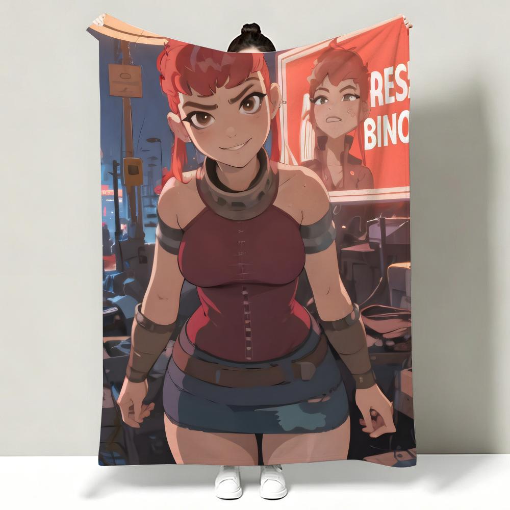 Movie NNimona Throw Soft Warm Flannel Throw Blanket Multiuse for Sofa Bed Office Nap