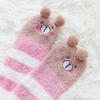 Girl Compression Kawaii Sock Japanese Animal Knee Long Thigh High Striped Warm Socks Winter