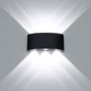 Applique Murale LED - HAWEE - 33-AU556-BK-CW - Imperméable IP65 - 6W - Design Moderne