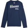 NFL Collaboration T-Shirt SS25 Seahawks Round Neck Quick-Dry Sports Fashion Long Sleeve Kids Tops Deep-Blue 3Z1B7FBGP-SEA