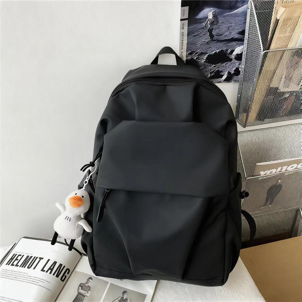 Schoolbag waterproof nylon Korean version backpack large capacity college bag men's pleated leisure travel computer backpack