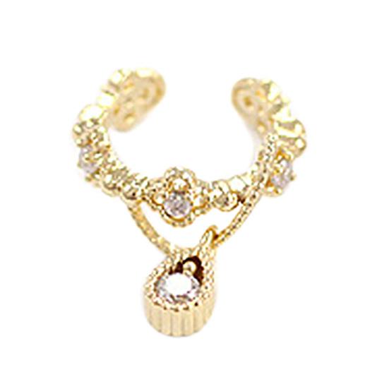 1 шт. ушные манжеты-капельки, кулон, декоративные непирсинговые женские серьги-хрящи