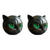 1/2/3PCS Black Cat Figurine Resin Luxury Black Cats Stone Sculpture Decorative Cat Head Ornament Home Office Desk Decor Gift