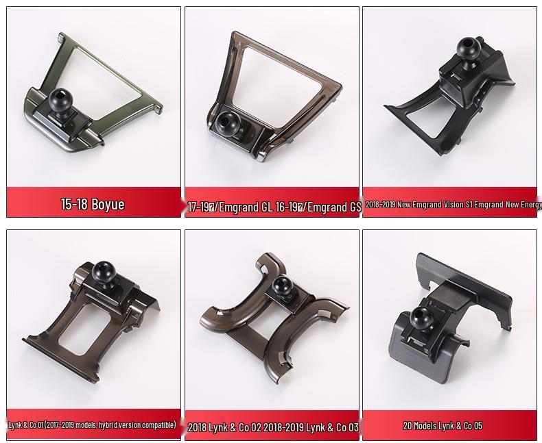 Car Phone Holder for Geely and Lynk & Co Models: Emgrand GL, GS, Vision X3/X6, Binrui, Binyue
