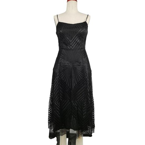 Вечернее платье с V-образным вырезом, А-силуэта, узкое, с высокой талией, на бретельках, платье-комбинация без рукавов и вышивкой для выпускного вечера