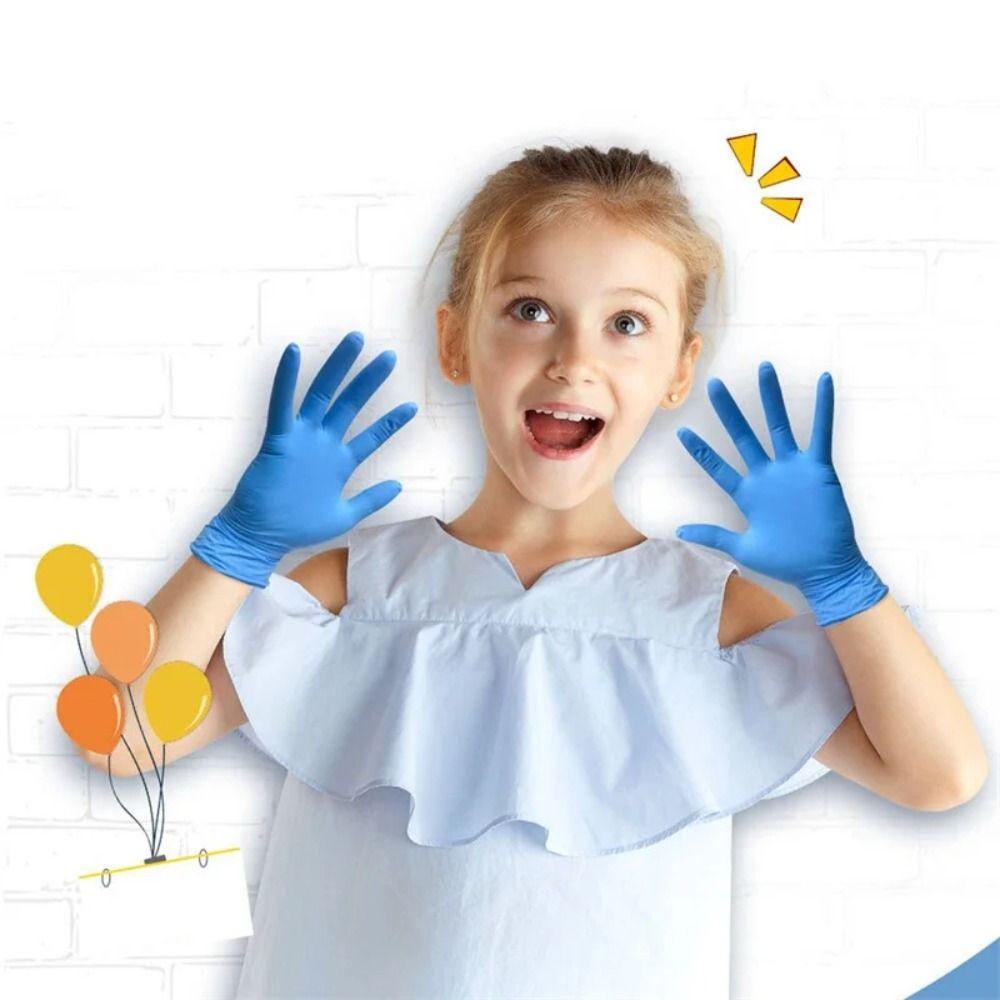5 Pairs Multipurpose Disposable Nitrile Gloves Kids Cooking Gloves New Food Service Gloves