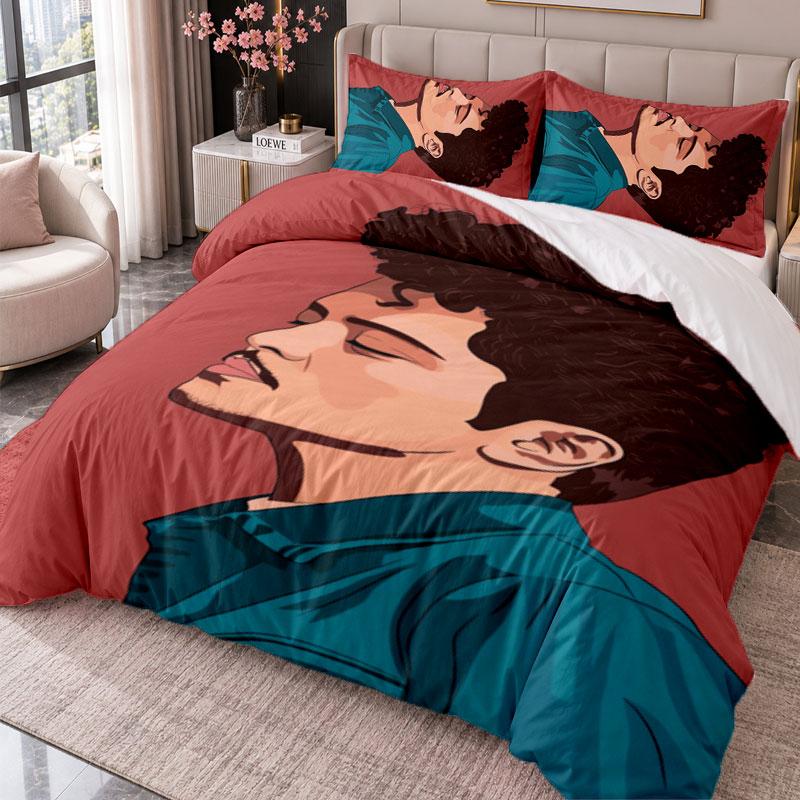 Bruno Mars 3Pcs Bedding Set Duvet Cover With Two Pillowcases For Bedroom Home Decoration