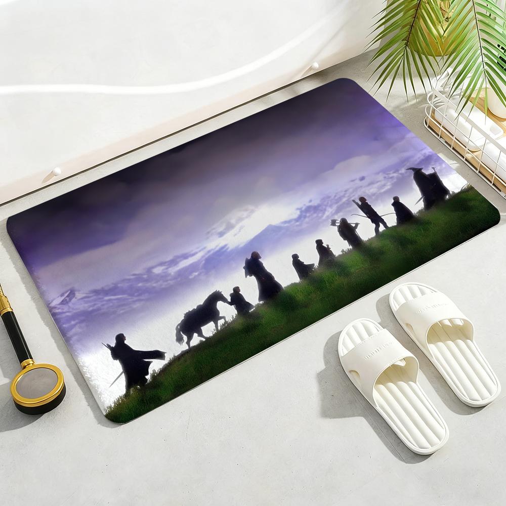 The Lord of the RingS Floor Mat Soft Thickened Non-Slip Door Mat for Living Room Home Decor Flannel Rugs