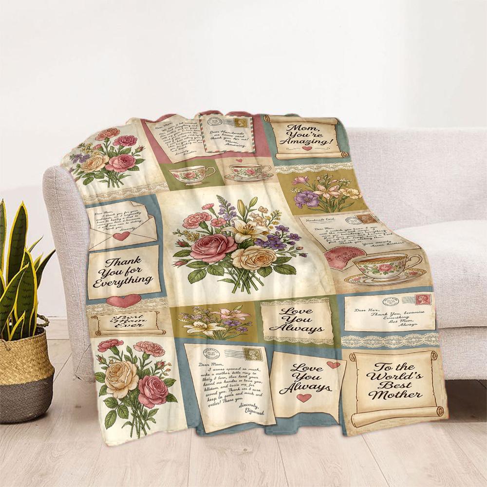 Mother's Love And Sunshine Blanket Suitable for sofas,travel, living rooms also a good gift for friends and family Suitable for all seasons.