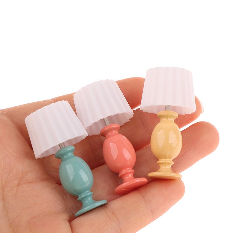 1:12 миниатюрных настольных ламп для кукольного домика, модель для изучения, мебель для кукольного домика, украшение для микросцены, световое украшение, игрушки для ролевых игр