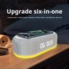 RGB Цифровой будильник Ночник Отображение температуры Bluetooth-совместимый динамик 15 Вт Быстрая