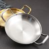 Stainless Steel Frying Pan Thickened BBQ Plate Durable Salad Bowl  Ramen