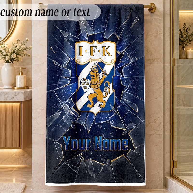 Beach Towelifk göteborg Custom Name Text Personalized Soft Towel for Beach Pool Indoor Home Decor Gift