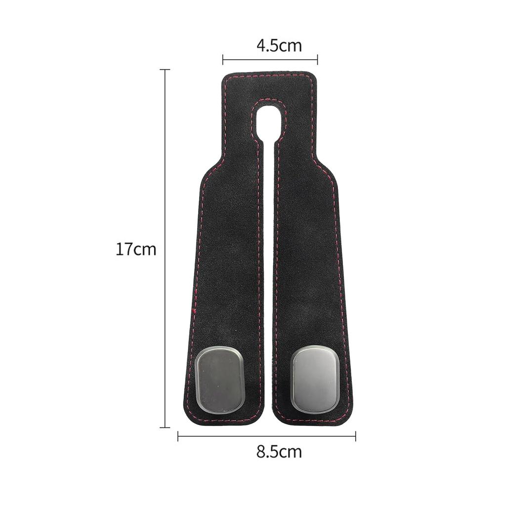 Крючок для подголовника, автомобильный крючок, вешалка для багажа, двойной крючок для автомобильного сиденья, тщательно подобранный кожаный металлический крючок для хранения вещей в автомобиле, можно использовать как спереди, так и сзади.