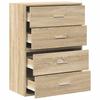 2 Drawer Cabinets 2 pcs Sonoma Oak 60 x 31 x 40 cm